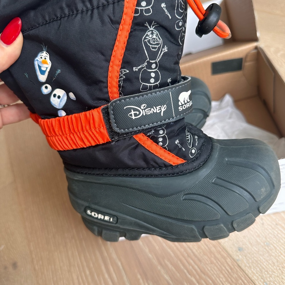 Sorel Black and Red Children's Winter Boots